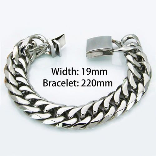 Wholesale Stainless Steel 316L Men's Bracelet NO.#BC82B0002IOZ