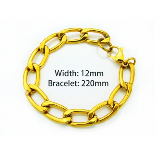 Wholesale Stainless Steel 316L Chain Bracelets NO.#BC40B0008P5