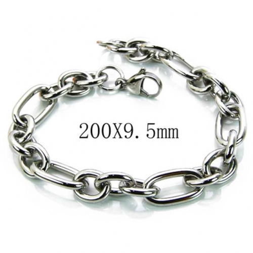 Wholesale Stainless Steel 316L Chain Bracelets NO.#BC70B0129J0