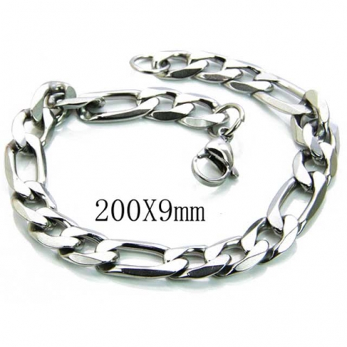 Wholesale Stainless Steel 316L Chain Bracelets NO.#BC70B0117K0