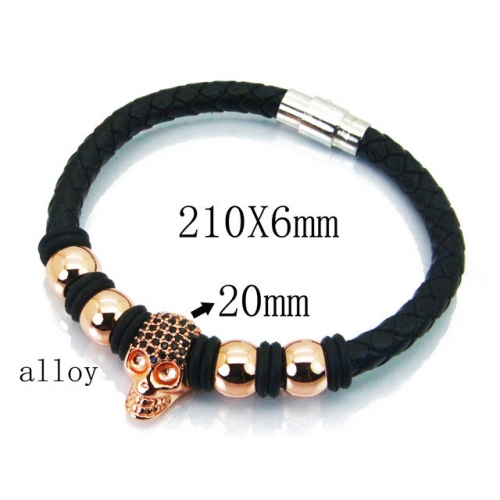 BaiChuan Wholesale Fashion Leather Bracelet NO.#BC41B0055HOR