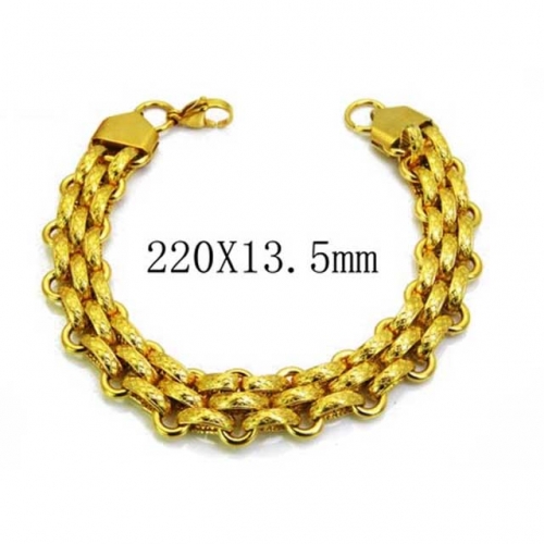 Wholesale Stainless Steel 316L Chain Bracelets NO.#BC40B0121HKZ