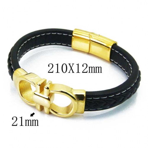 BaiChuan Wholesale Fashion Leather Bracelet NO.#BC23B0170HLD