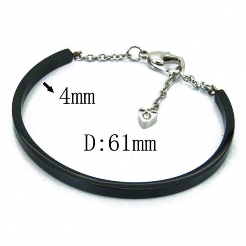 Wholesale Stainless Steel 316L Bangle NO.#BC23B0155HIS