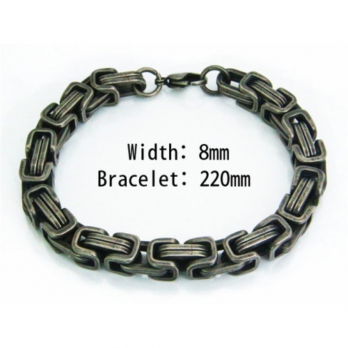 Wholesale Stainless Steel 316L Chain Bracelets NO.#BC37B0055PCZ