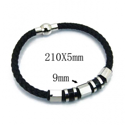 BaiChuan Wholesale Fashion Leather Bracelet NO.#BC23B0158HJD