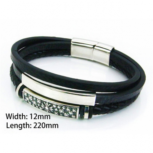 BaiChuan Wholesale Fashion Leather Bracelet NO.#BC29B0034HMD