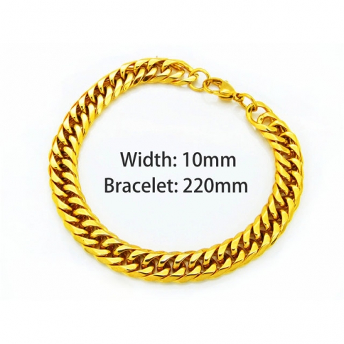 Wholesale Stainless Steel 316L Chain Bracelets NO.#BC40B0015H05