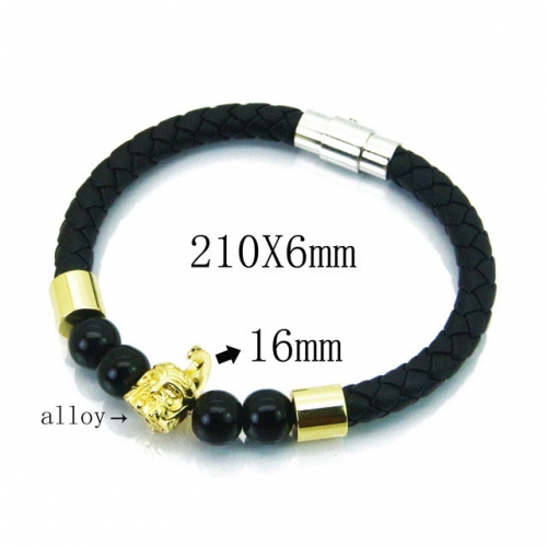 BaiChuan Wholesale Fashion Leather Bracelet NO.#BC41B0034HOW