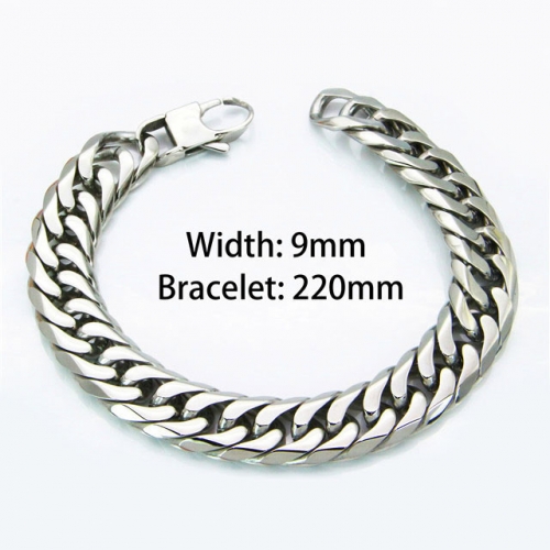 Wholesale Stainless Steel 316L Men's Bracelet NO.#BC82B0015PZ