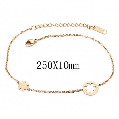 Wholesale Stainless Steel 316L Fashion Anklets NO.#BC23B0123HHW