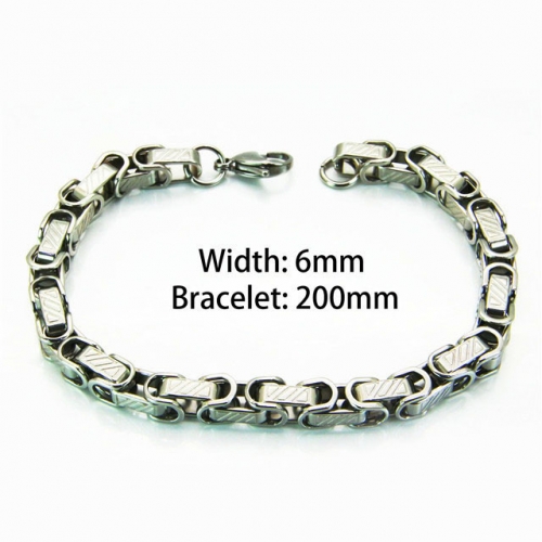 Wholesale Stainless Steel 316L Chain Bracelets NO.#BC54B0131MLW