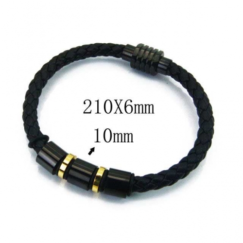 BaiChuan Wholesale Fashion Leather Bracelet NO.#BC23B0157HKC