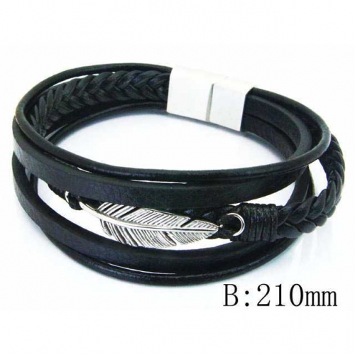 BaiChuan Wholesale Fashion Leather Bracelet NO.#BC23B0022HLD