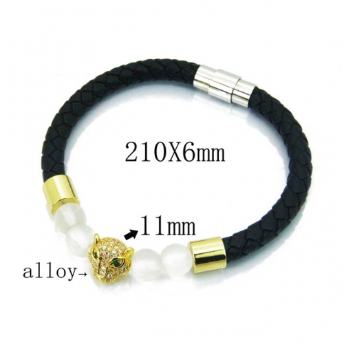 BaiChuan Wholesale Fashion Leather Bracelet NO.#BC41B0035HOD