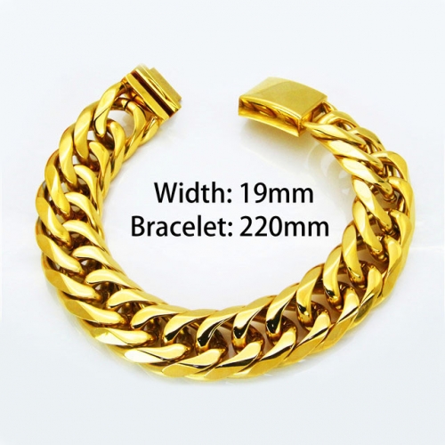 Wholesale Stainless Steel 316L Men's Bracelet NO.#BC82B0003JKZ