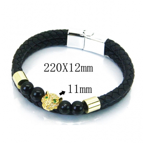 BaiChuan Wholesale Fashion Leather Bracelet NO.#BC41B0101ILY