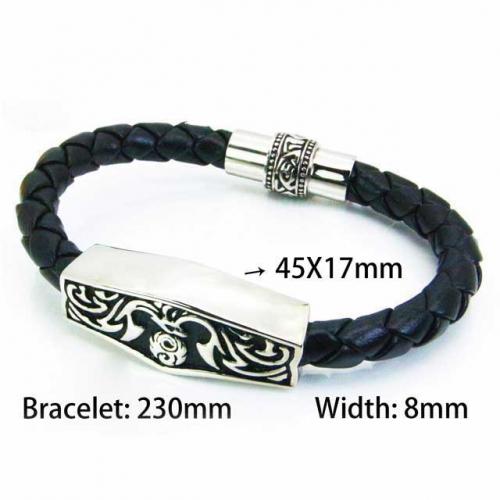 BaiChuan Wholesale Fashion Leather Bracelet NO.#BC64B1203HMC