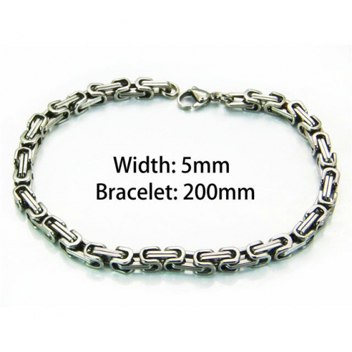 Wholesale Stainless Steel 316L Chain Bracelets NO.#BC54B0121MC