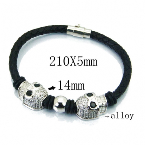 BaiChuan Wholesale Fashion Leather Bracelet NO.#BC41B0050IRR