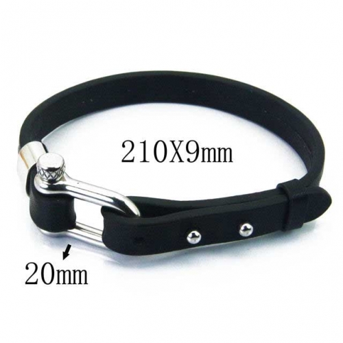 BaiChuan Wholesale Fashion Leather Bracelet NO.#BC23B0174HJA