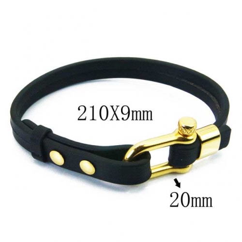 BaiChuan Wholesale Fashion Leather Bracelet NO.#BC23B0175HLC