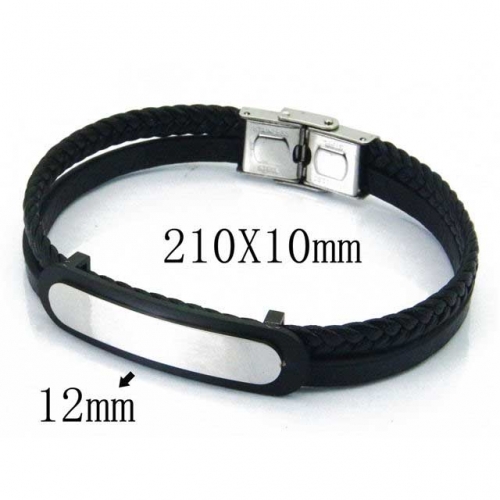 BaiChuan Wholesale Fashion Leather Bracelet NO.#BC23B0197HIR