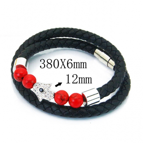 BaiChuan Wholesale Fashion Leather Bracelet NO.#BC41B0091ILC