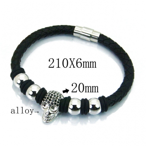 BaiChuan Wholesale Fashion Leather Bracelet NO.#BC41B0053HOR