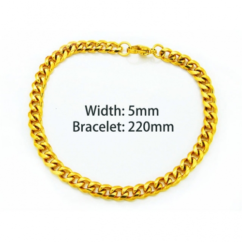 Wholesale Stainless Steel 316L Chain Bracelets NO.#BC40B0016J5