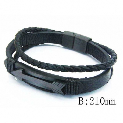 BaiChuan Wholesale Fashion Leather Bracelet NO.#BC23B0027HMQ