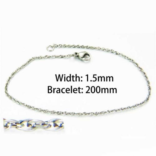 Wholesale Stainless Steel 316L Chain Bracelets NO.#BC61B0285IQ