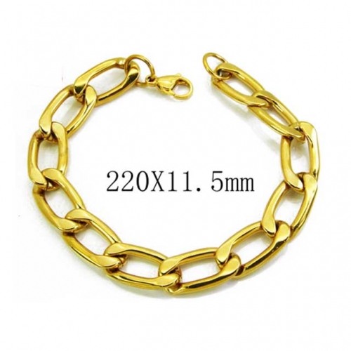 Wholesale Stainless Steel 316L Chain Bracelets NO.#BC70B0203N0
