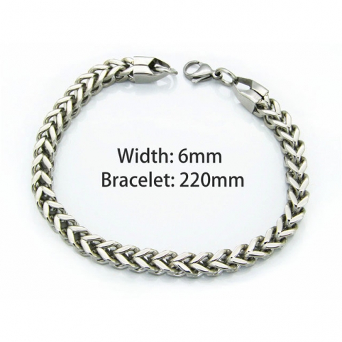Wholesale Stainless Steel 316L Chain Bracelets NO.#BC40B0012O0