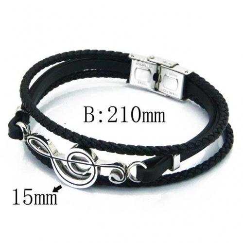 BaiChuan Wholesale Fashion Leather Bracelet NO.#BC23B0184HJW