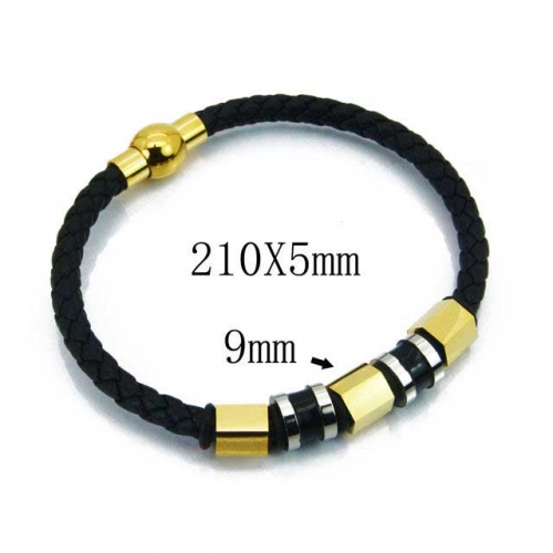 BaiChuan Wholesale Fashion Leather Bracelet NO.#BC23B0159HLS