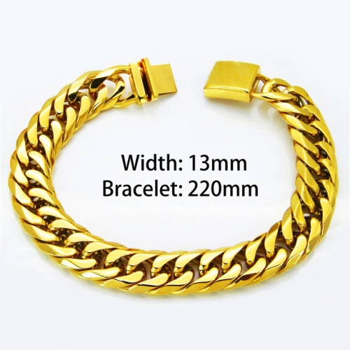 Wholesale Stainless Steel 316L Men's Bracelet NO.#BC82B0008IJZ