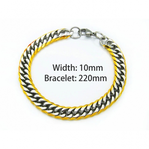 Wholesale Stainless Steel 316L Chain Bracelets NO.#BC40B0014H10