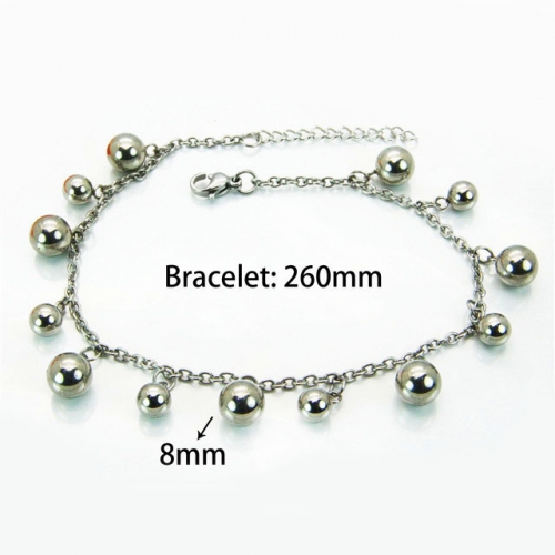 Wholesale Stainless Steel 316L Charm Bracelets NO.#BC70B0520MX