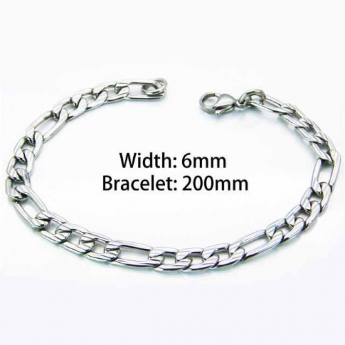 Wholesale Stainless Steel 316L Chain Bracelets NO.#BC70B0431IZ