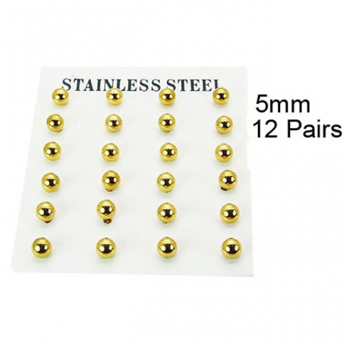 Wholesale Stainless Steel 316L Post & Ear Stud NO.#BC70E0555HKE