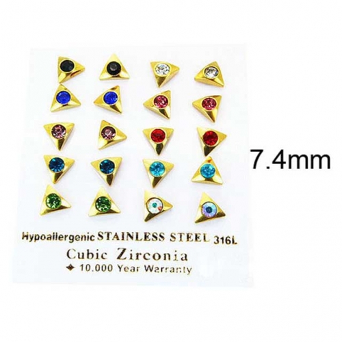 BaiChuan Wholesale Crystal or Zircon Ear Studs NO.#BC25E0657JLD