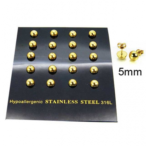 Wholesale Stainless Steel 316L Post & Ear Stud NO.#BC30E1447HOW