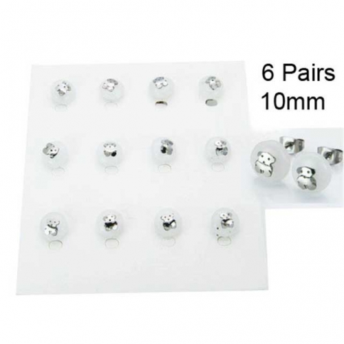 Wholesale Stainless Steel 316L Fashion Earrings NO.#BC64E0033LMZ