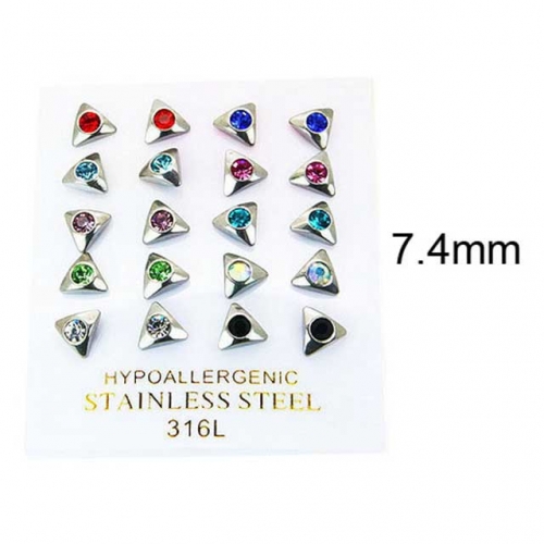 BaiChuan Wholesale Crystal or Zircon Ear Studs NO.#BC25E0656JCS