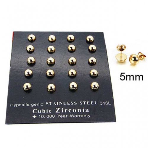 Wholesale Stainless Steel 316L Post & Ear Stud NO.#BC30E1448HOQ