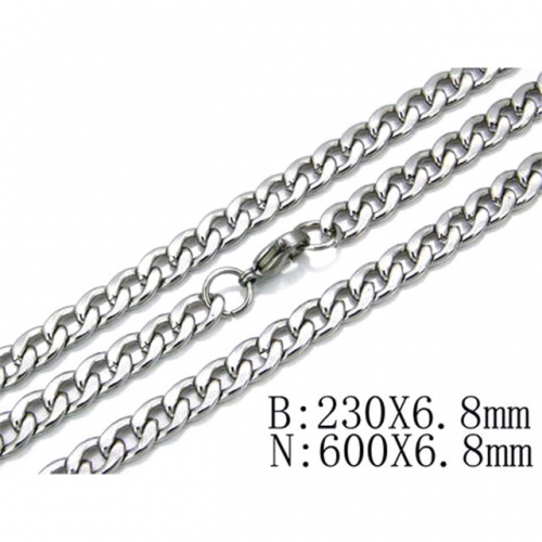 Wholesale Stainless Steel 316L Necklace & Bracelet Set NO.#BC61S0181M5