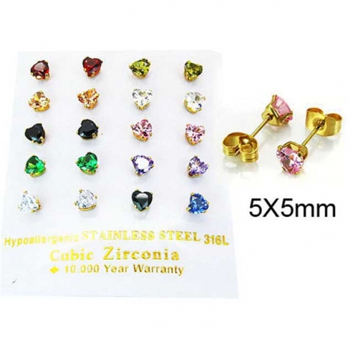 BaiChuan Wholesale Crystal or Zircon Ear Studs NO.#BC25E0628IJS
