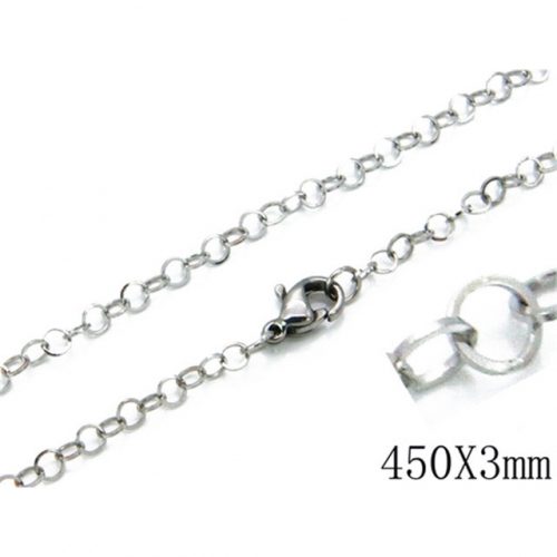 Wholesale Stainless Steel 316L Rolo & Belcher Chains NO.#BC70N0073K0