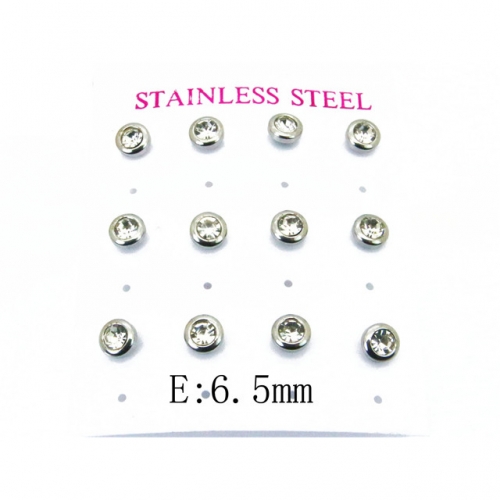 BaiChuan Wholesale Crystal or Zircon Ear Studs NO.#BC59E0611OW